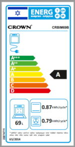 ⁦תנור בנוי מכני דגם CROWN CRBIM69B⁩ – תמונה ⁦2⁩