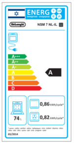 ⁦תנור בנוי 74 ליטר DELONGHI NSM7NLIL⁩ – תמונה ⁦2⁩