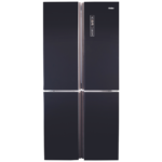 ⁦מקרר 4 דלתות זכוכית שחורה HAIER HRF5500FB⁩ – תמונה ⁦2⁩
