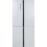 מקרר 4 דלתות זכוכית לבנה HAIER HRF6200FW
