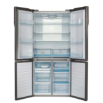 ⁦מקרר 4 דלתות זכוכית לבנה HAIER HRF6200FW⁩ – תמונה ⁦2⁩