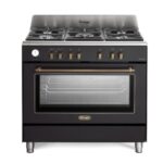 ⁦תנור משולב כיריים בעיצוב וינטג' דגם DELONGHI PEMA965C⁩ – תמונה ⁦2⁩