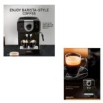 ⁦XP320830 KRUPS OPIO ESP STEAM&PUMP מכונת קפה לקפה טחון⁩ – תמונה ⁦3⁩