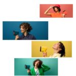 ⁦מגהץ קיטור אנכי צהוב Tefal Pure Pop DT2026G0⁩ – תמונה ⁦3⁩